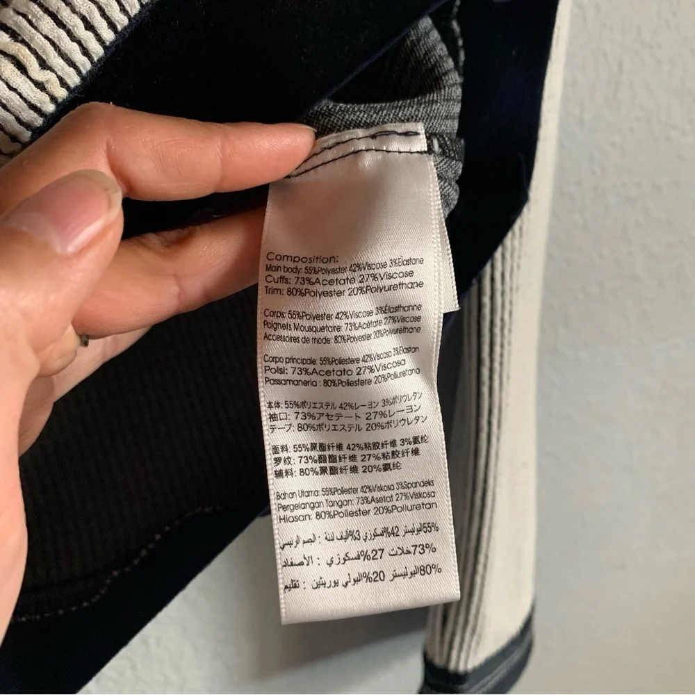 3.1 Phillip Lim Mock Neck Stripped Long Sleeve Sweater Size XS - Picture 2 of 4